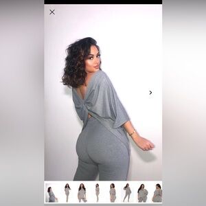 Fashion nova twist back legging set XL
